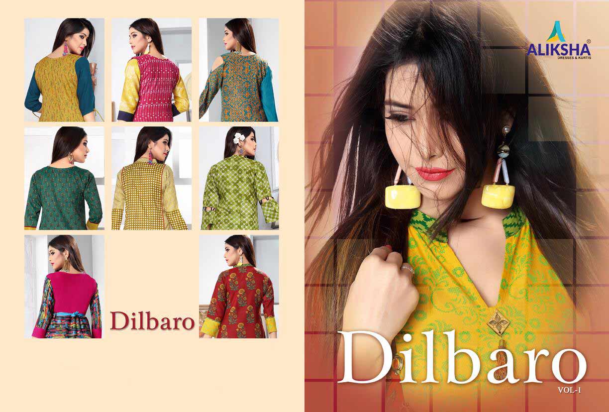 Dilbaro Vol-1 Aliksha Rayon Peek Anarkali Pattern Kurtis Dilbaro Vol-1 Aliksha Rayon Peek Anarkali Pattern Kurtis
